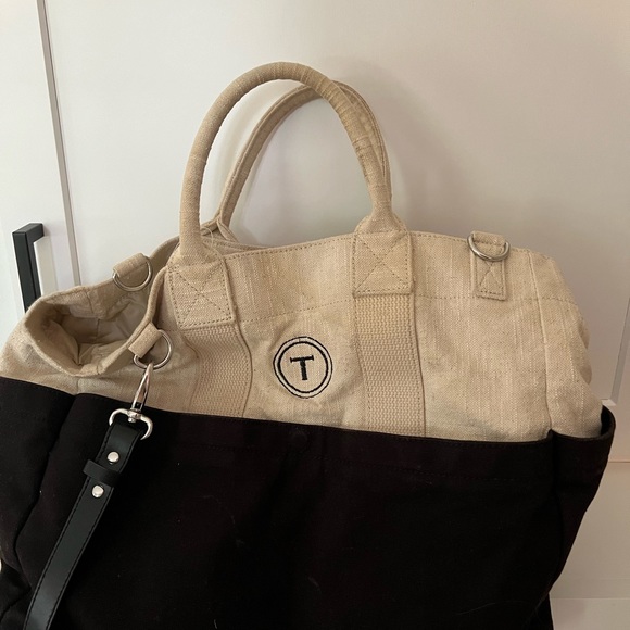 Pottery Barn “T” Embroidered Diaper Bag - Picture 3 of 7